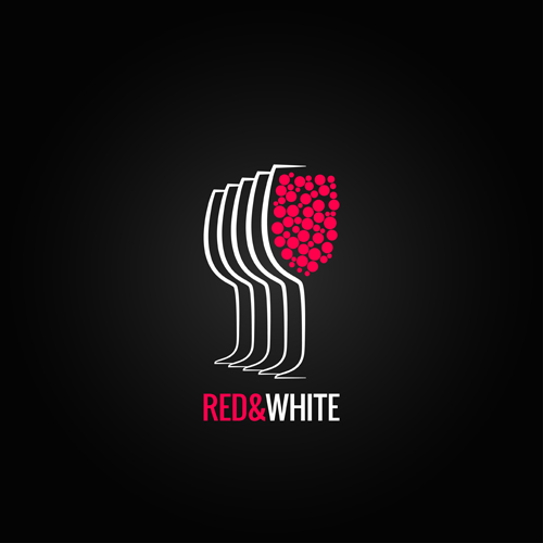 Vector wine background creative design set 14