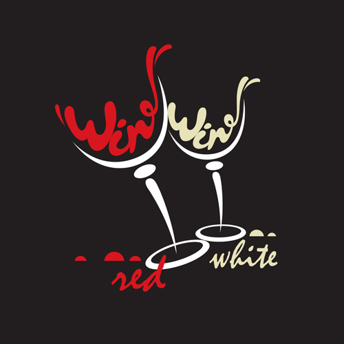 Vector wine background creative design set 17