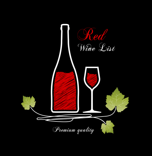 Vector wine background creative design set 18