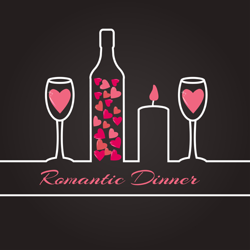 Vector wine background creative design set 19