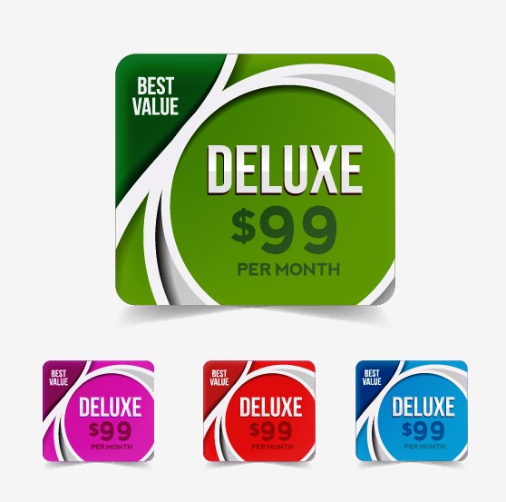 Web price tag design vector 02