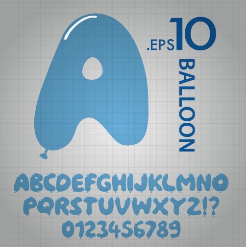 Creative alphabet and numeral design vector 03