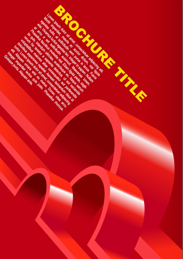 Abstract concept brochure cover background vector 01