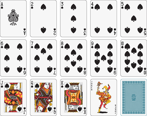 Different playing card vector graphic 05