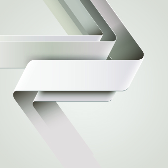 White ribbon vector background 01
