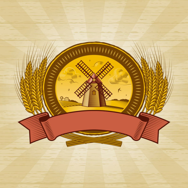 The harvest season cartoon vector 02