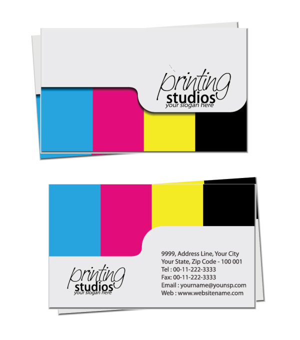 Business card template Complete Set vector 03