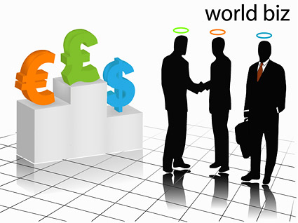Business white collar silhouette vector