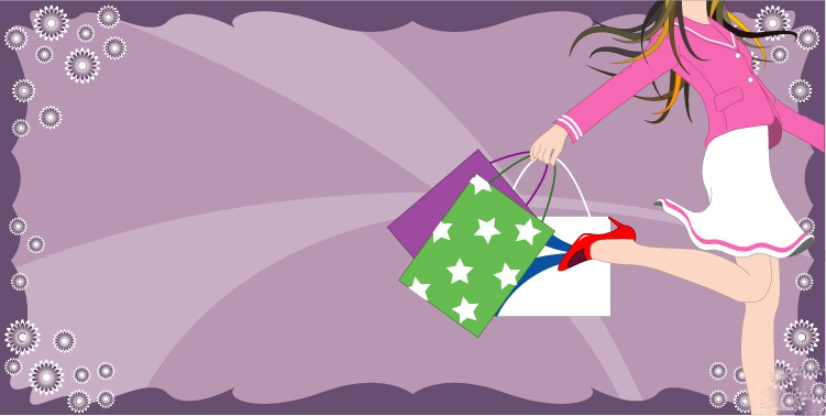Shopping women 04 vector