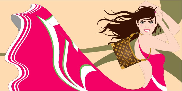 Shopping women 03 vector