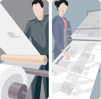 Printing vector scene