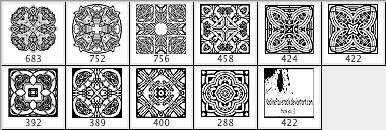 Ornament art Photoshop Brushes