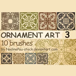 Ornament art Photoshop Brushes