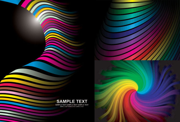 wavy lines symphony rainbow lines dynamic lines dynamic curves color background 