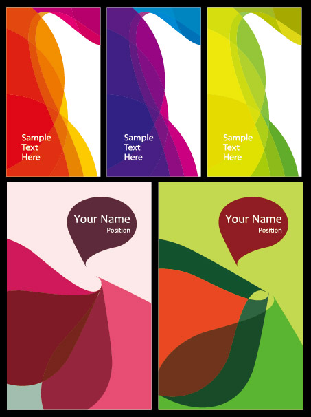 Colorful card background vector