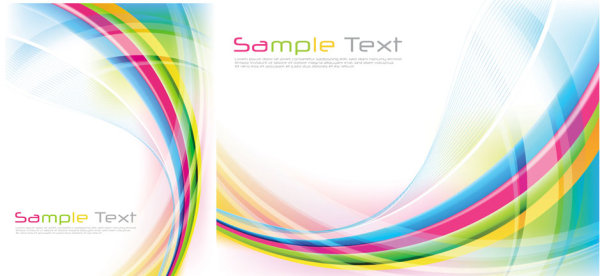 rainbow lines background vector