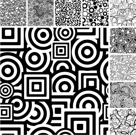 Black and white graphics background Vector Graphic