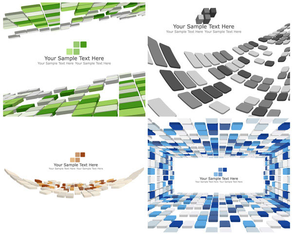 space block background design elements