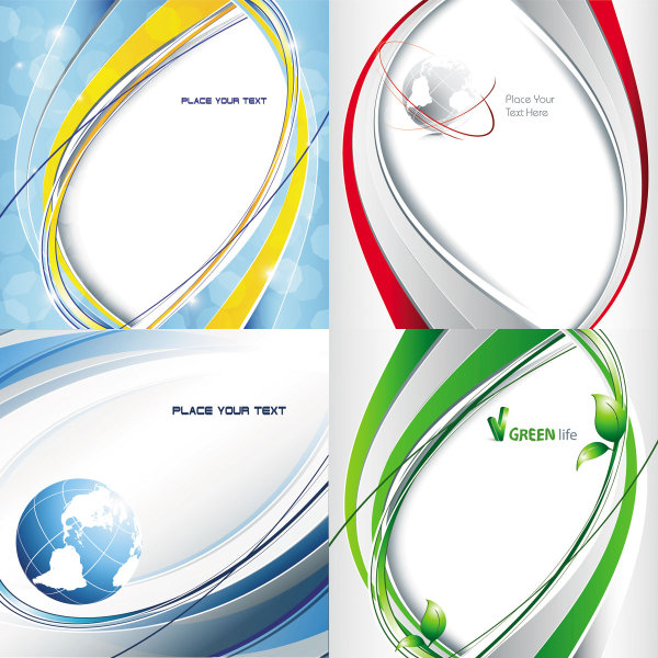 Dynamic flow line background vector Graphic