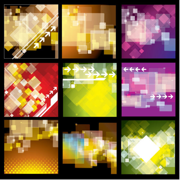 Dynamic fashion background vector material