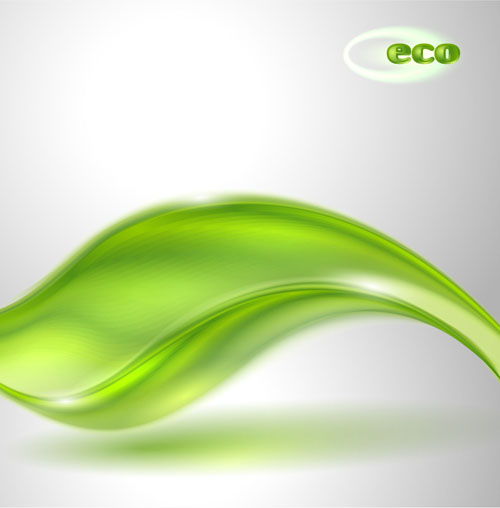 wavy green eco background abstract 