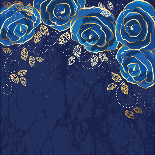vintage rose background vector background 