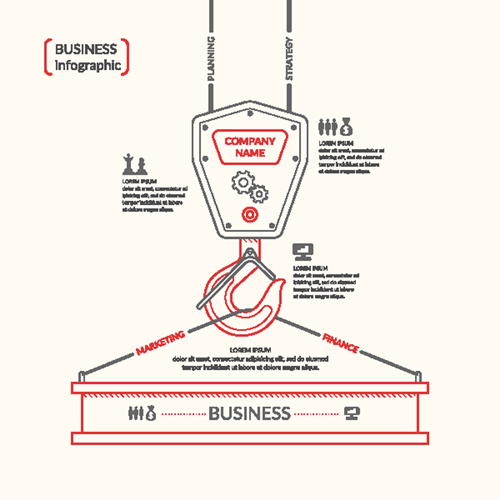 Beige infographics elements business template vector 06