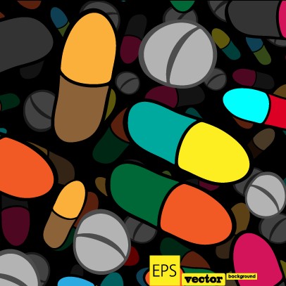 Cartoon food pattern design vector 01