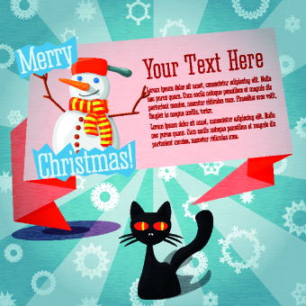 Christmas Party Invitation cover creative vector 01