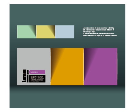 Colored paper business background vector 05