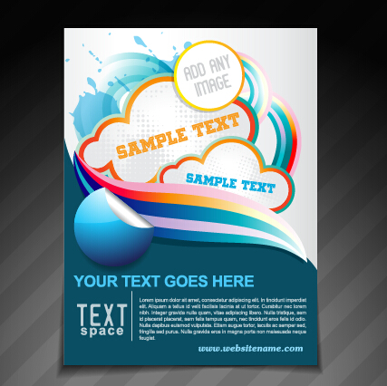 zine cover abstract design vector 02 Creative magazine cover abstract design vector 02
