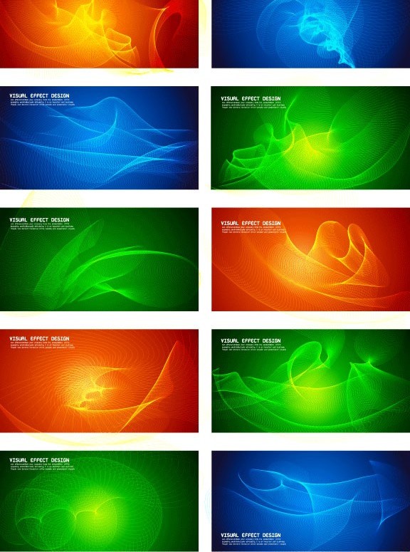 line different colorful banners background 