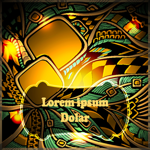 Doodle pattern abstract art background vector 01