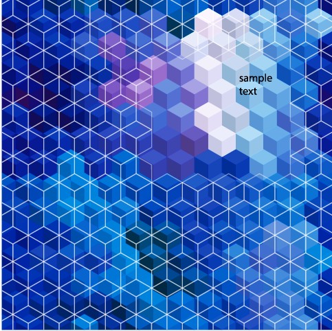 Geometry shapes 3d background vector set 09