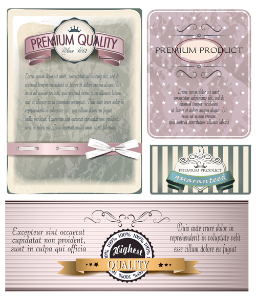 Best Retro Quality Labels vector 03