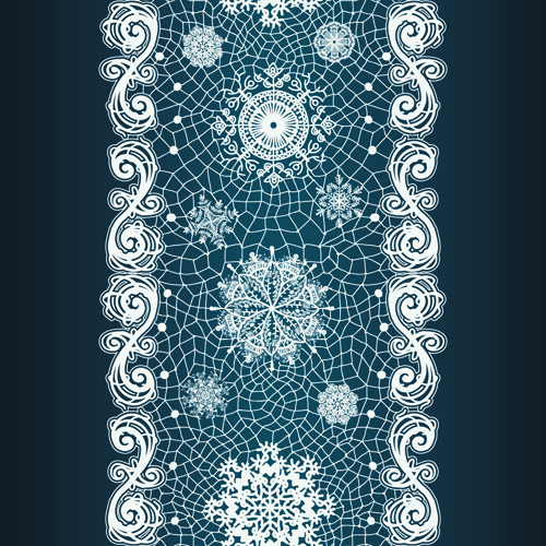 snowflake snow lace vector lace Christmas snow christmas 