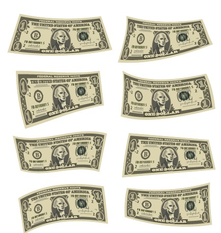 Money design elements creative vector graphics 02