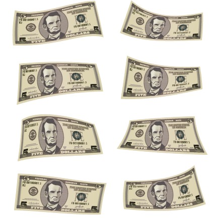 Money design elements creative vector graphics 04