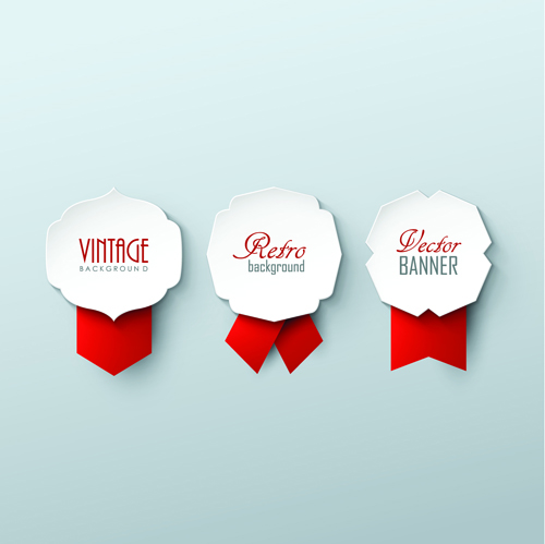 ribbon red paper labels label 