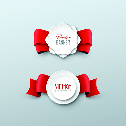 ribbon red paper labels label 