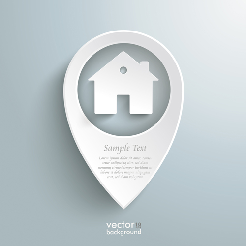 Real estate with business background vector