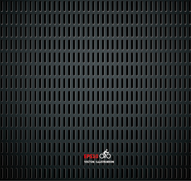 Realistic black metallic background vector 02
