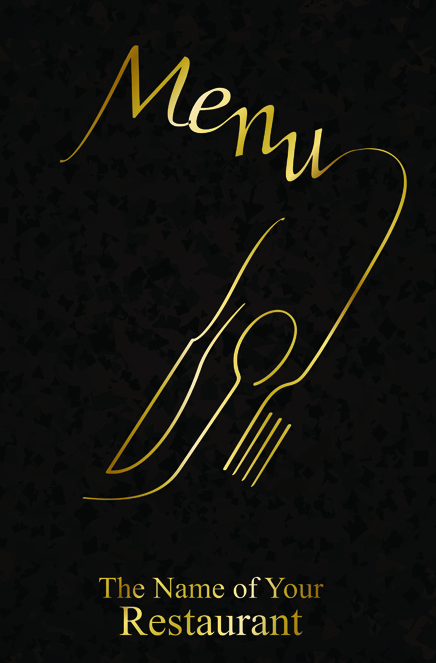 Classic Restaurant menu covers design elements vector 05