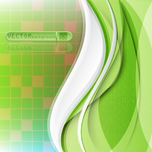 Set of ornate waves vector background 36