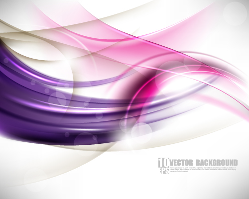 Set of ornate waves vector background 37