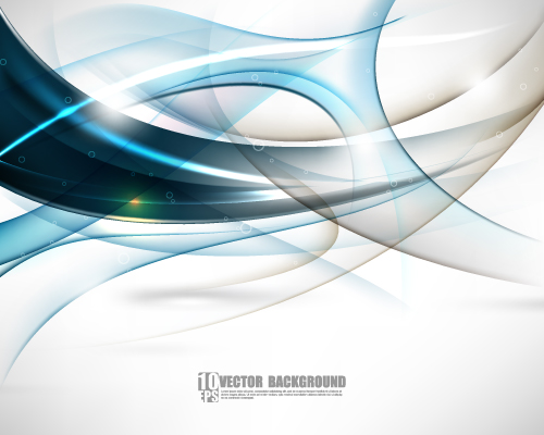Set of ornate waves vector background 38