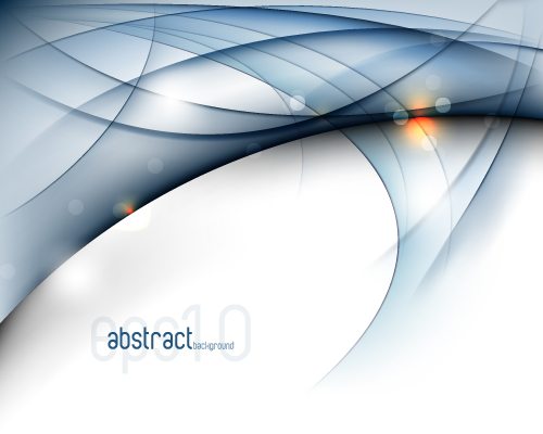 Set of ornate waves vector background 41