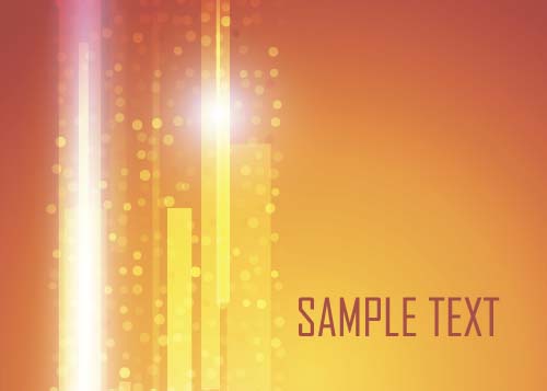 Shining orange abstract background vector 07