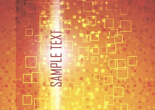 Shining orange abstract background vector 09