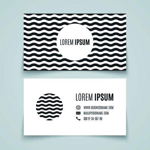 Simple styles business cards vectors 01